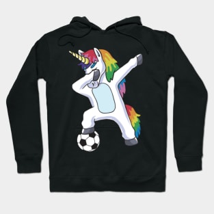 Dabbing Unicorn Soccer Hoodie